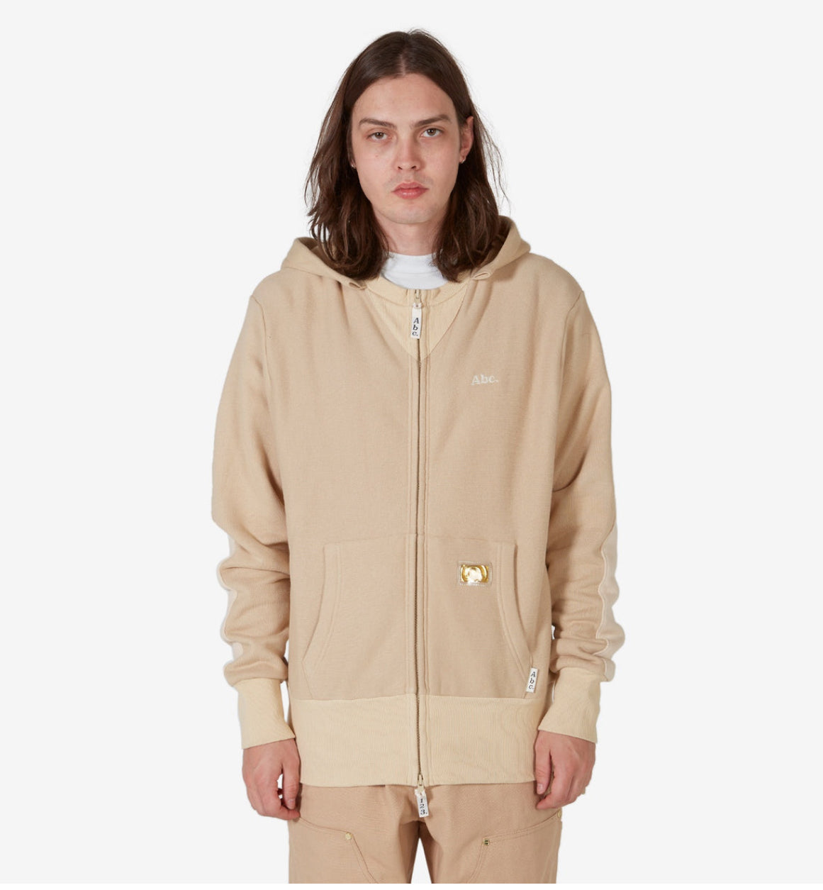 Abc. 123. Tri-Tone Zip Up Hoodie