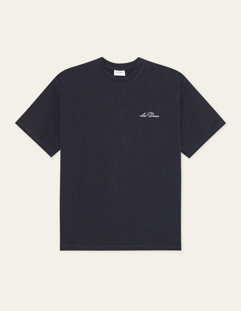 Crew T Shirt Dark Navy White