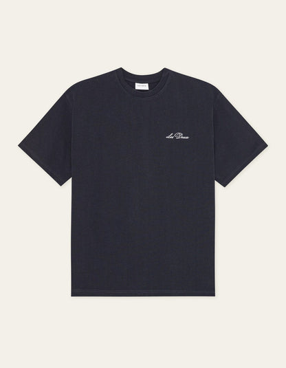 Crew T Shirt Dark Navy White