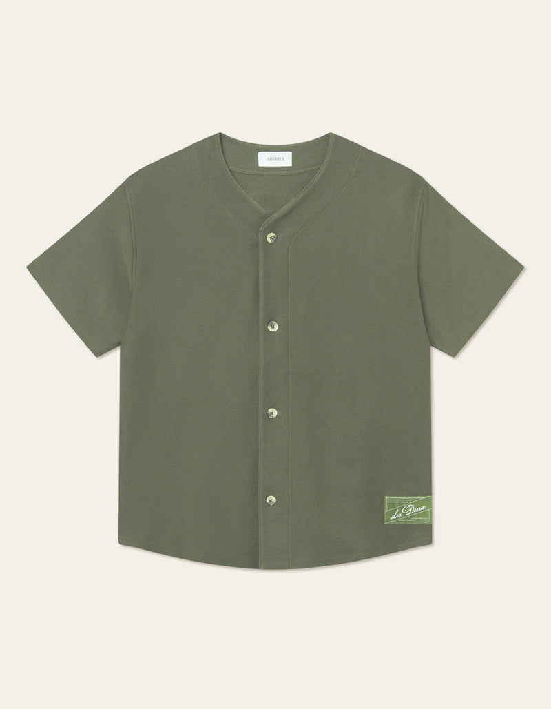 Barry Baseball Jersey SS Shirt Forest Green