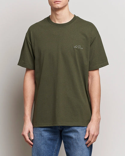 Crew T-Shirt Green/Light Ivory