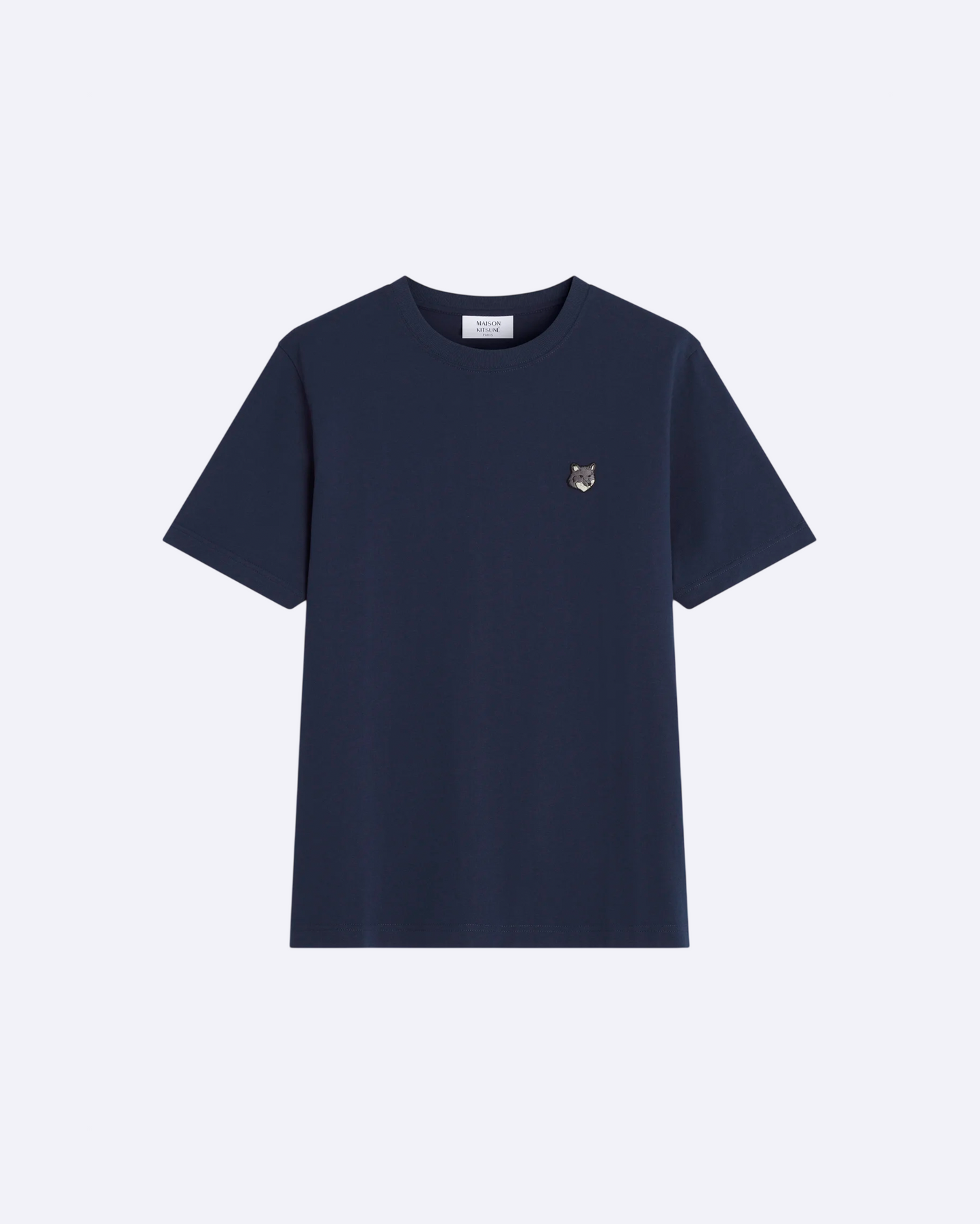 Bold Fox Head-patch T-Shirt- Navy