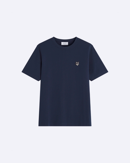Bold Fox Head-patch T-Shirt- Navy