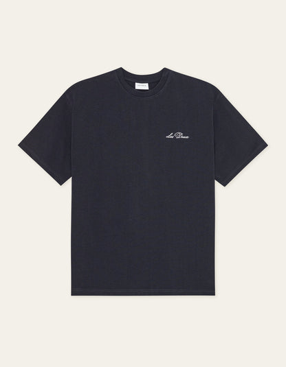 Crew T-Shirt  Dark Navy/White