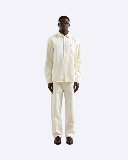 Duck Denim Shirt Plain Off White