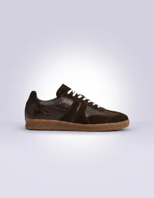 Croco Sneaker - Molé Brown