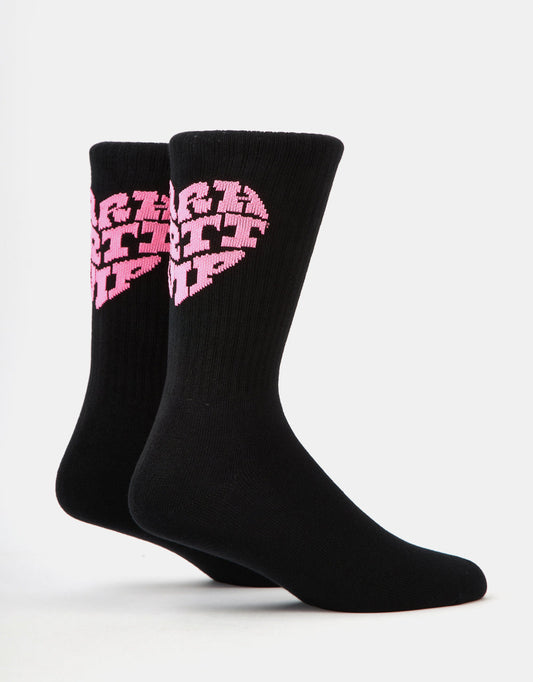 Heartbreak Black Socks
