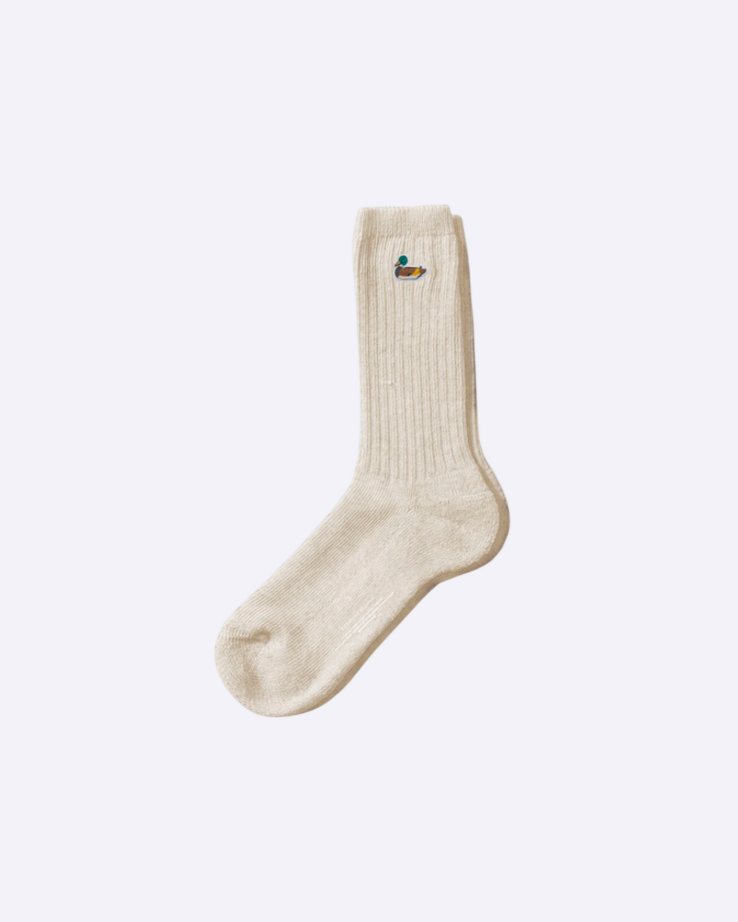 Duck Socks Plain Off White