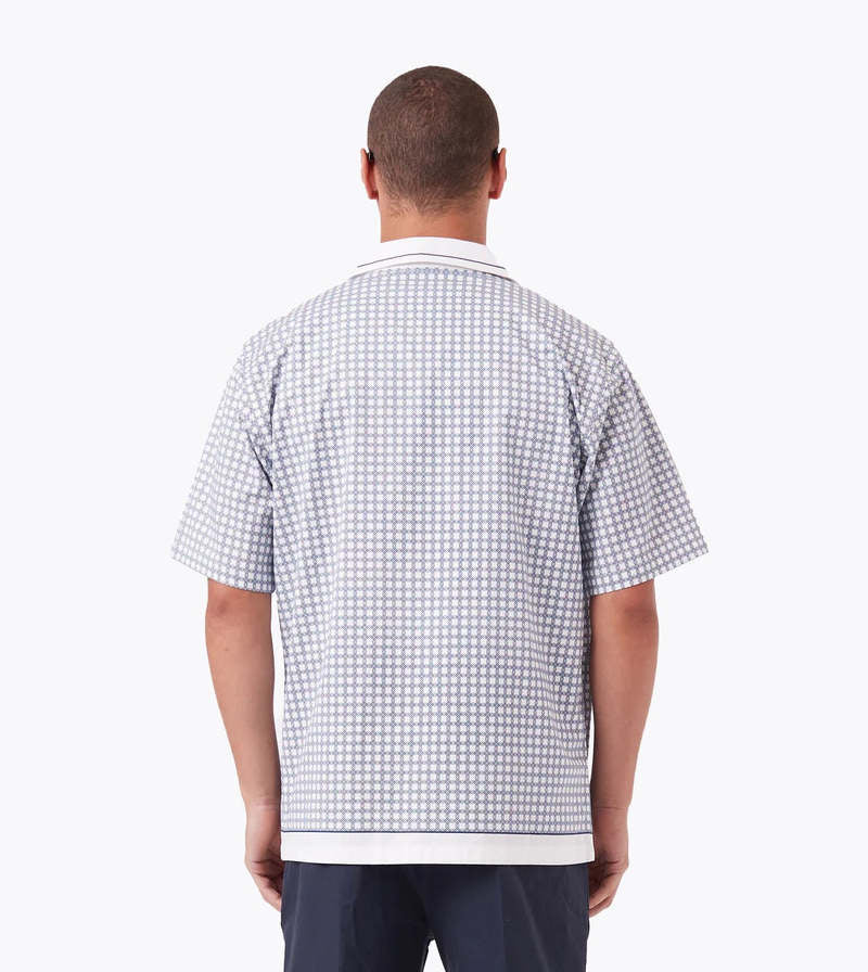 Link-Up SS Holiday Shirt Vintage Blanco/Azul