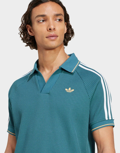 Waffle Knit Polo Shirt