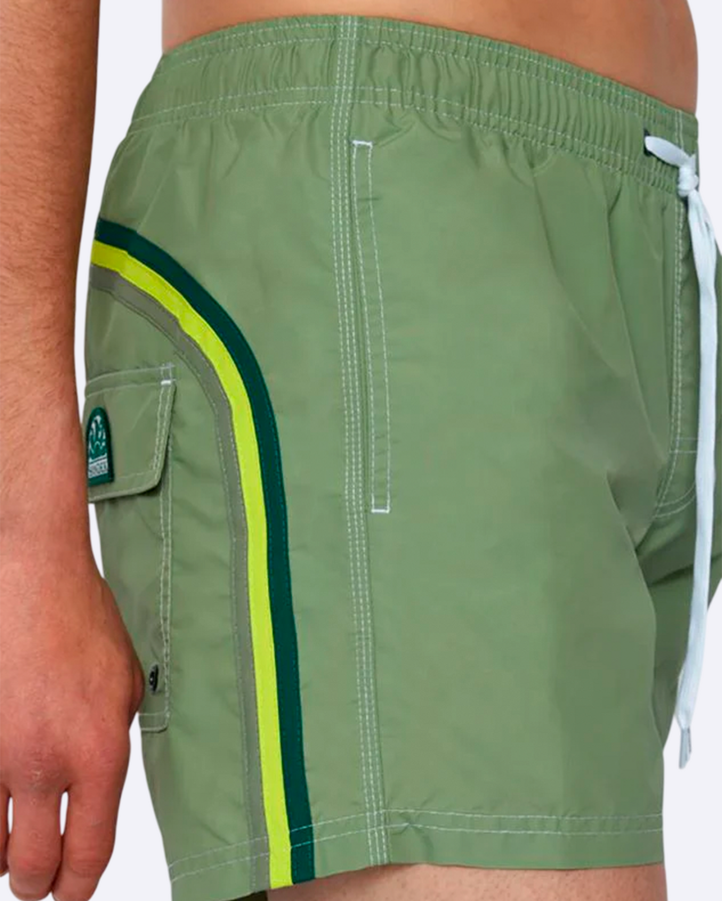 Elastic Waist Green Dust