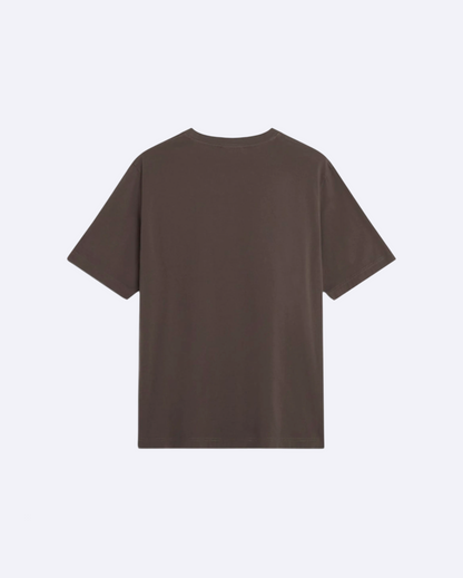 Embroidered T-Shirt - Brown Beluga
