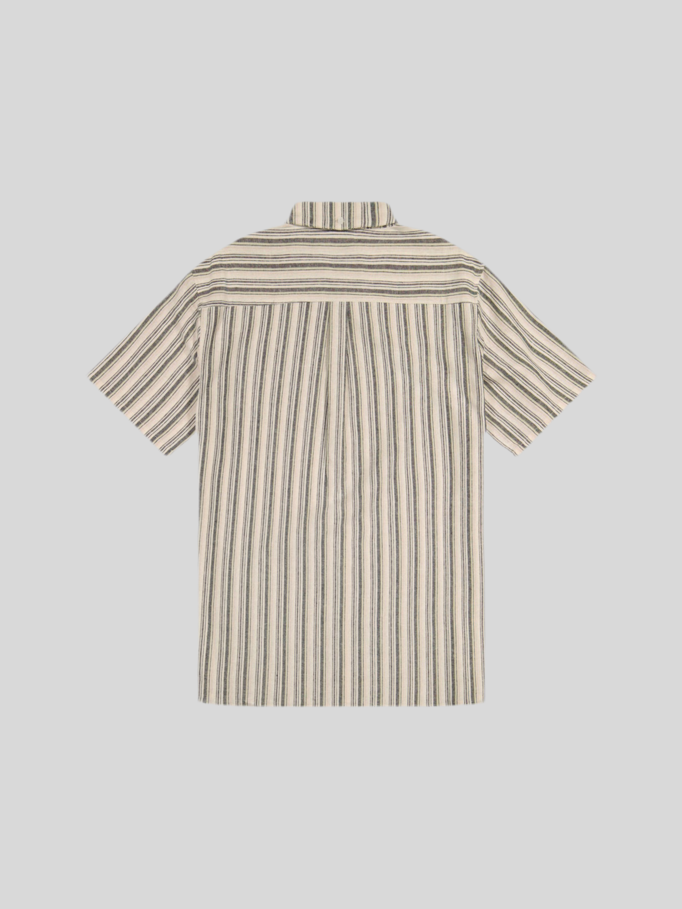 Oden S/S Shirt Yarn Dye Mini Vertical Stripe