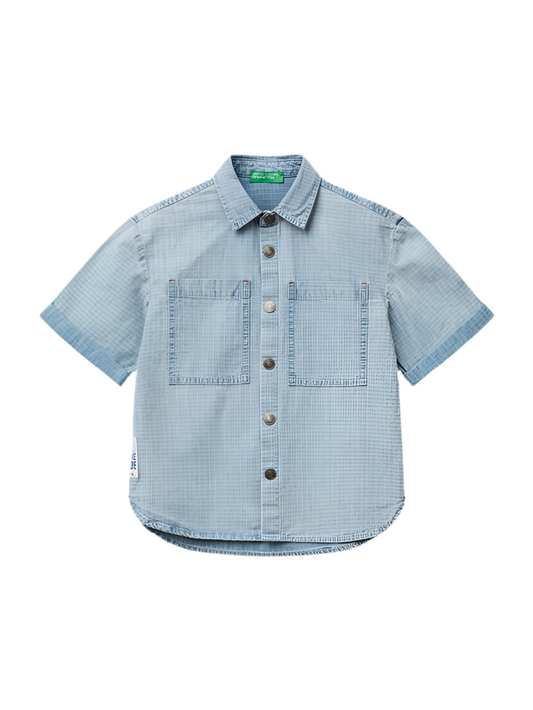 Camisa Cuadros con Bolsillos.