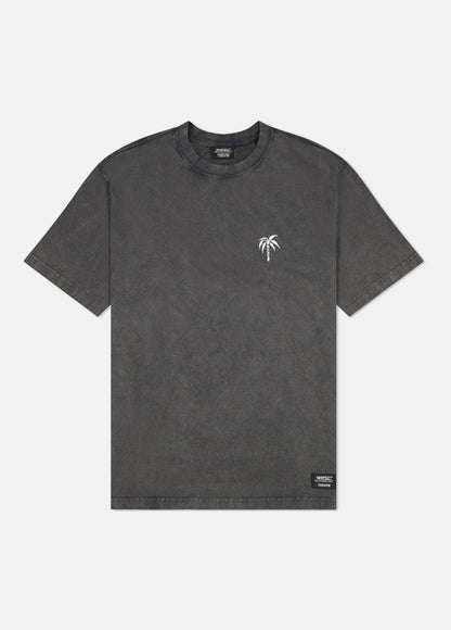 Mason Tee Enzyme Washed Palm Logo