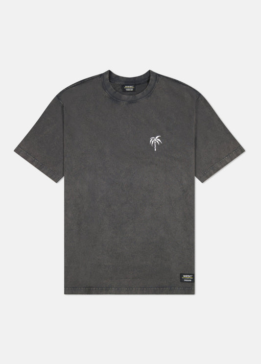 Mason Tee Enzyme Washed Palm Logo