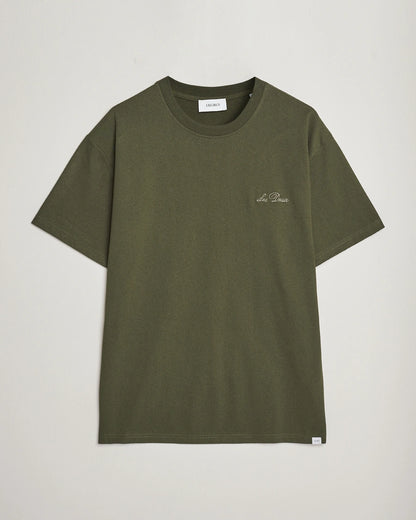 Crew T-Shirt Green/Light Ivory