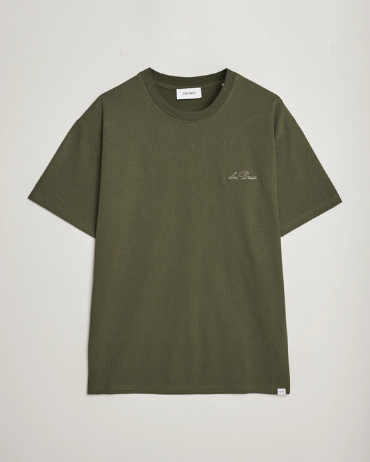 Crew T-Shirt Green/Light Ivory