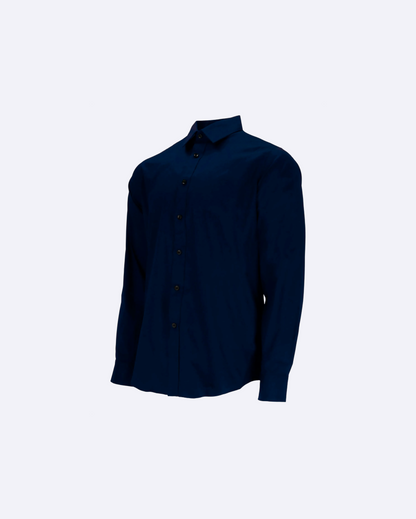Four-Way-Stretch Shirt- Navy
