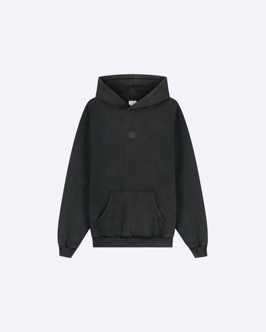 Hoodie Boxy Vintage Black