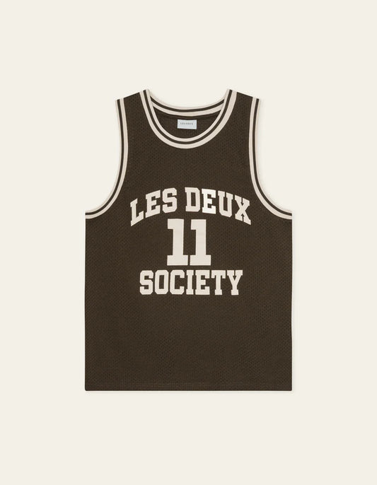 Silas Mesh Tank Top Turkish Coffee Brown