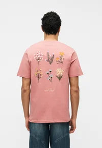 Wild Flower T-Shirt Ash Rose Pink