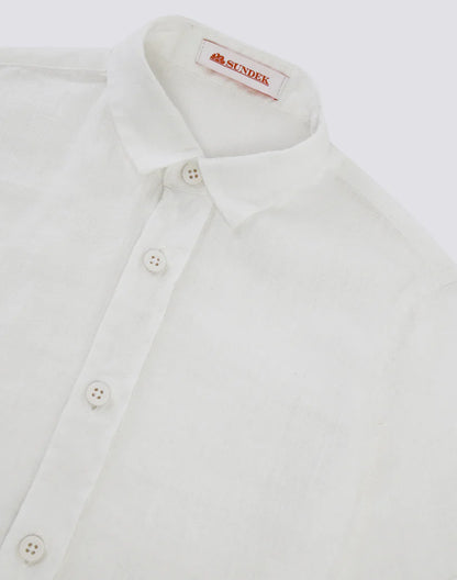 Short Sleeve Shirt Line White