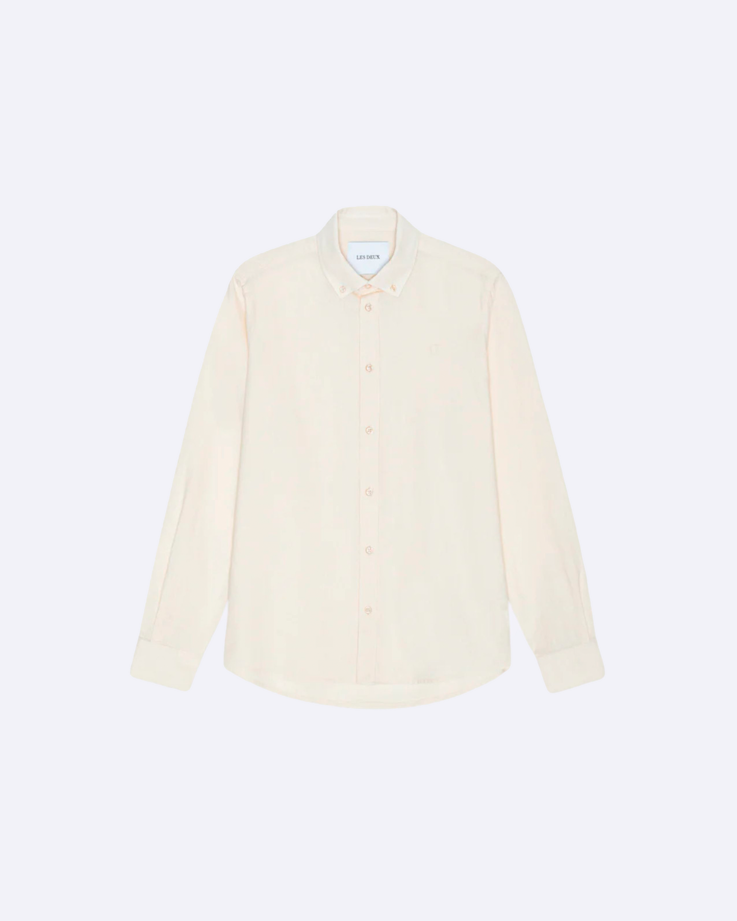 Konrad Cotton Linen Shirt Eggnog White