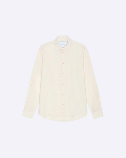 Konrad Cotton Linen Shirt Eggnog White