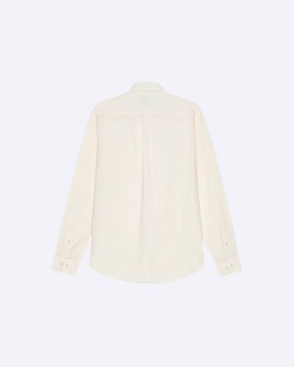 Konrad Cotton Linen Shirt Eggnog White