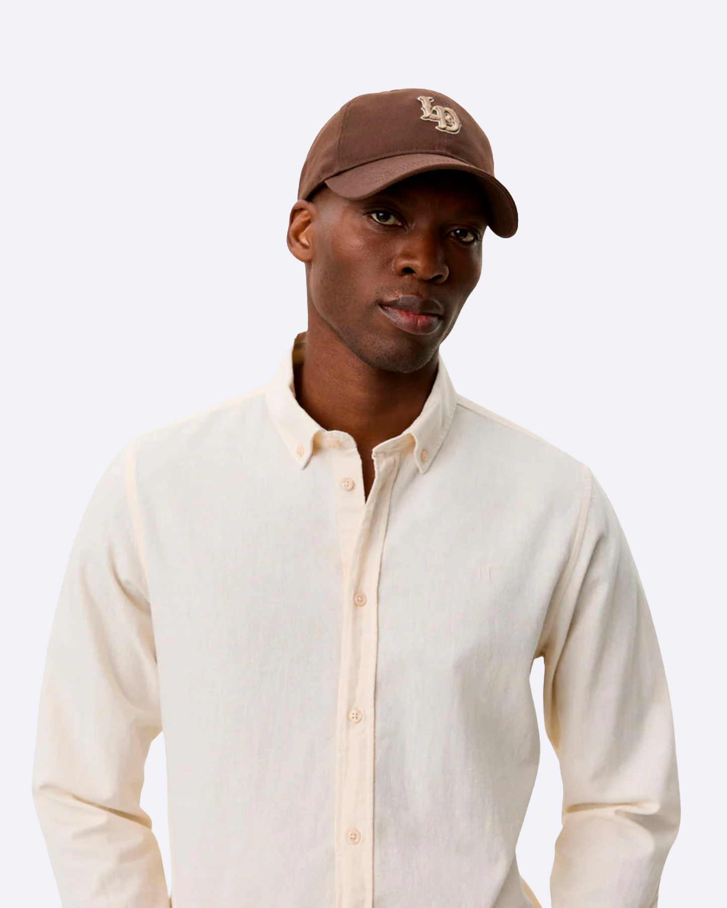 Konrad Cotton Linen Shirt Eggnog White