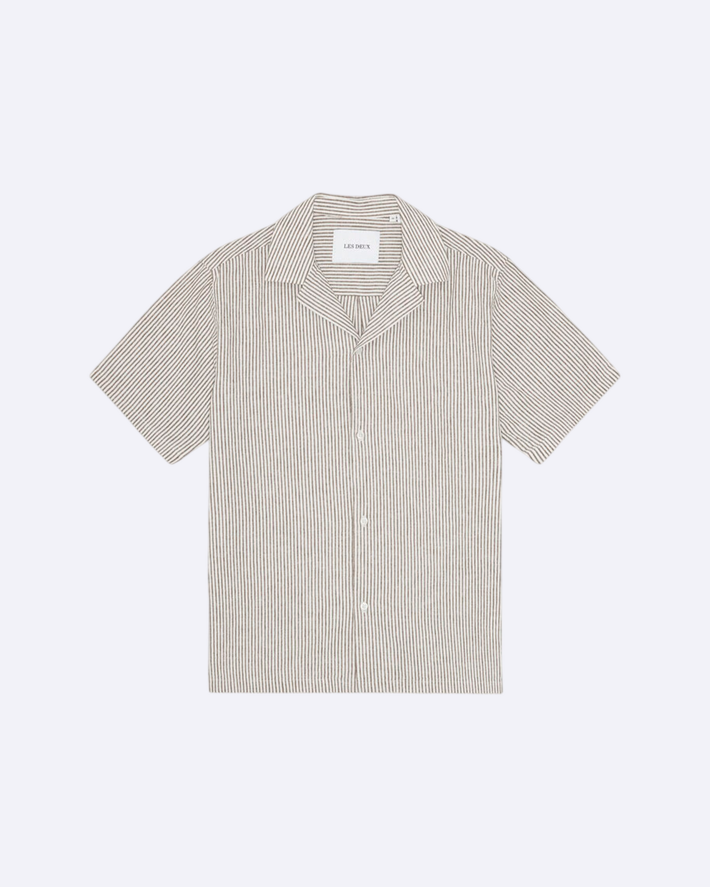 Lukas Stripe Cotton Linen SS Shirt