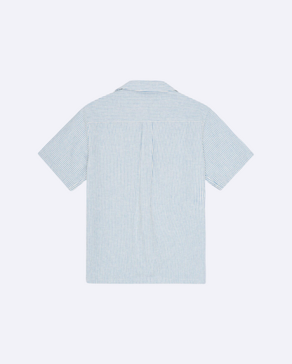 Lukas Stripe Cotton Linen SS Shirt