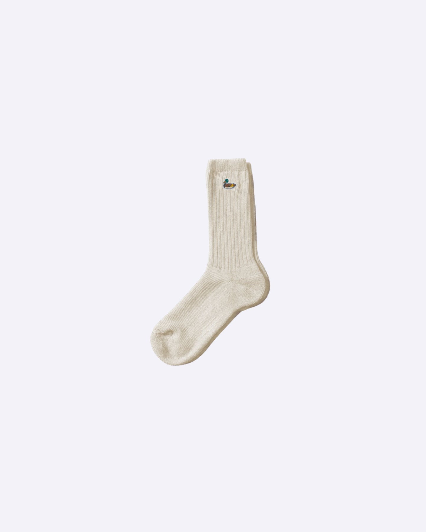 Duck Socks Plain Off White