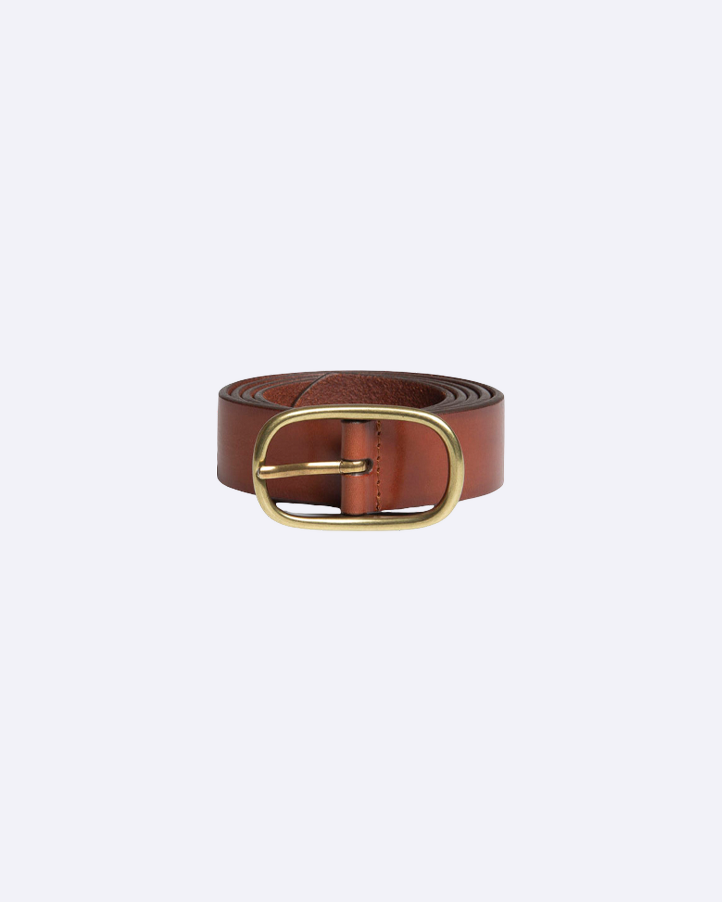 New Raw Belt Plain Brown