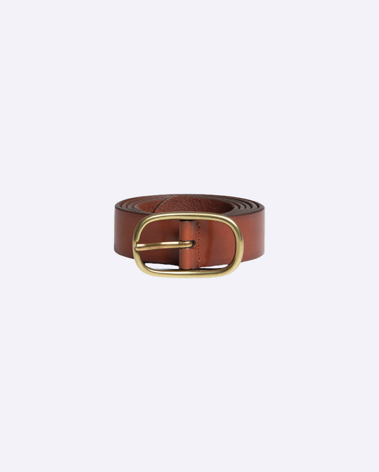 New Raw Belt Plain Brown
