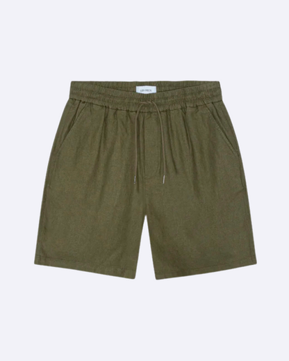Otto Linen Shorts Olive Night