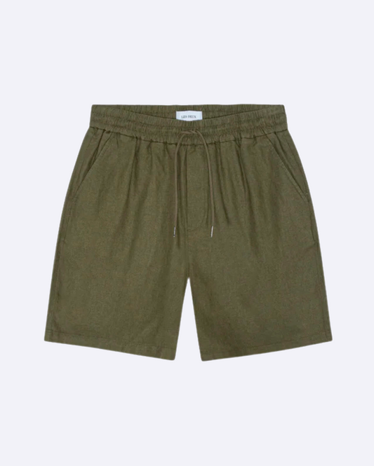 Otto Linen Shorts Olive Night
