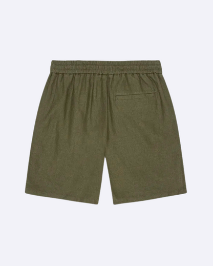 Otto Linen Shorts Olive Night