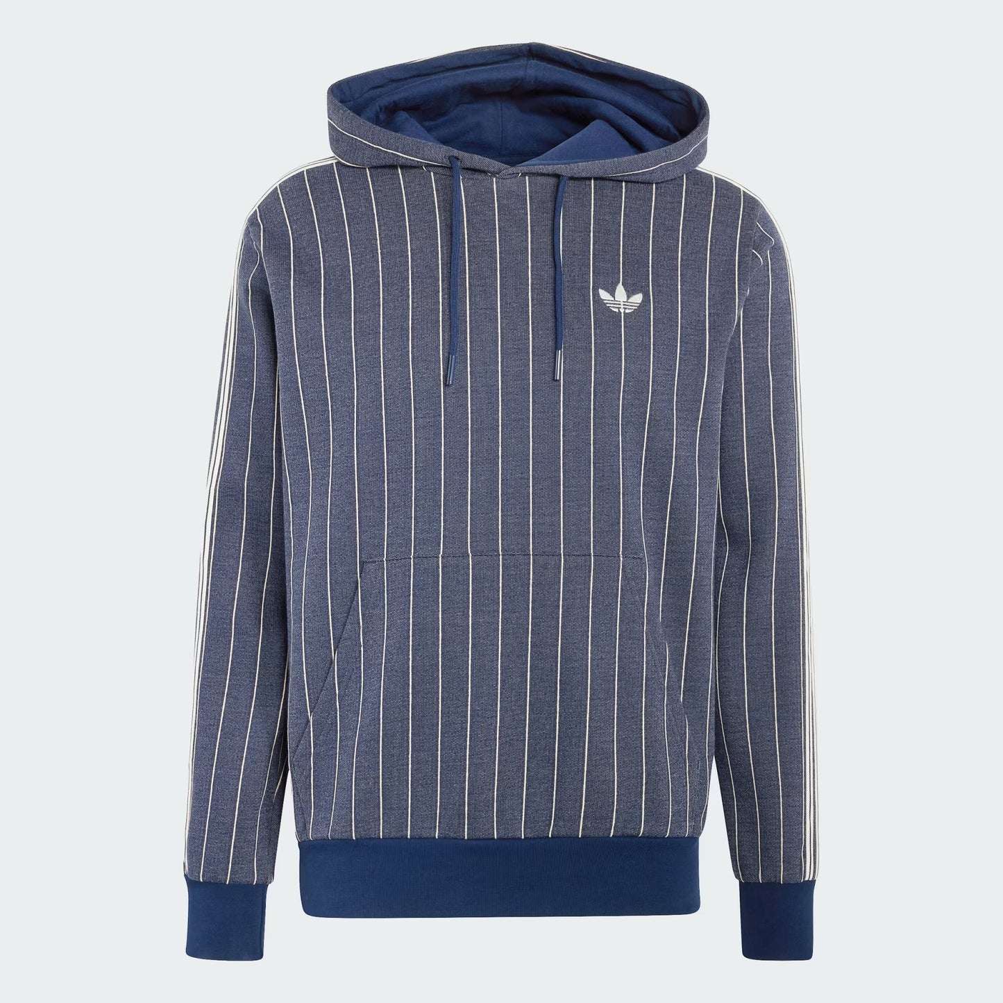 Pinstripe Hoodie - Night Indigo