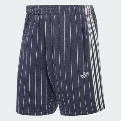 Pinstripes Shorts - Night Indigo