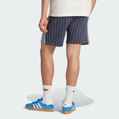 Pinstripes Shorts - Night Indigo