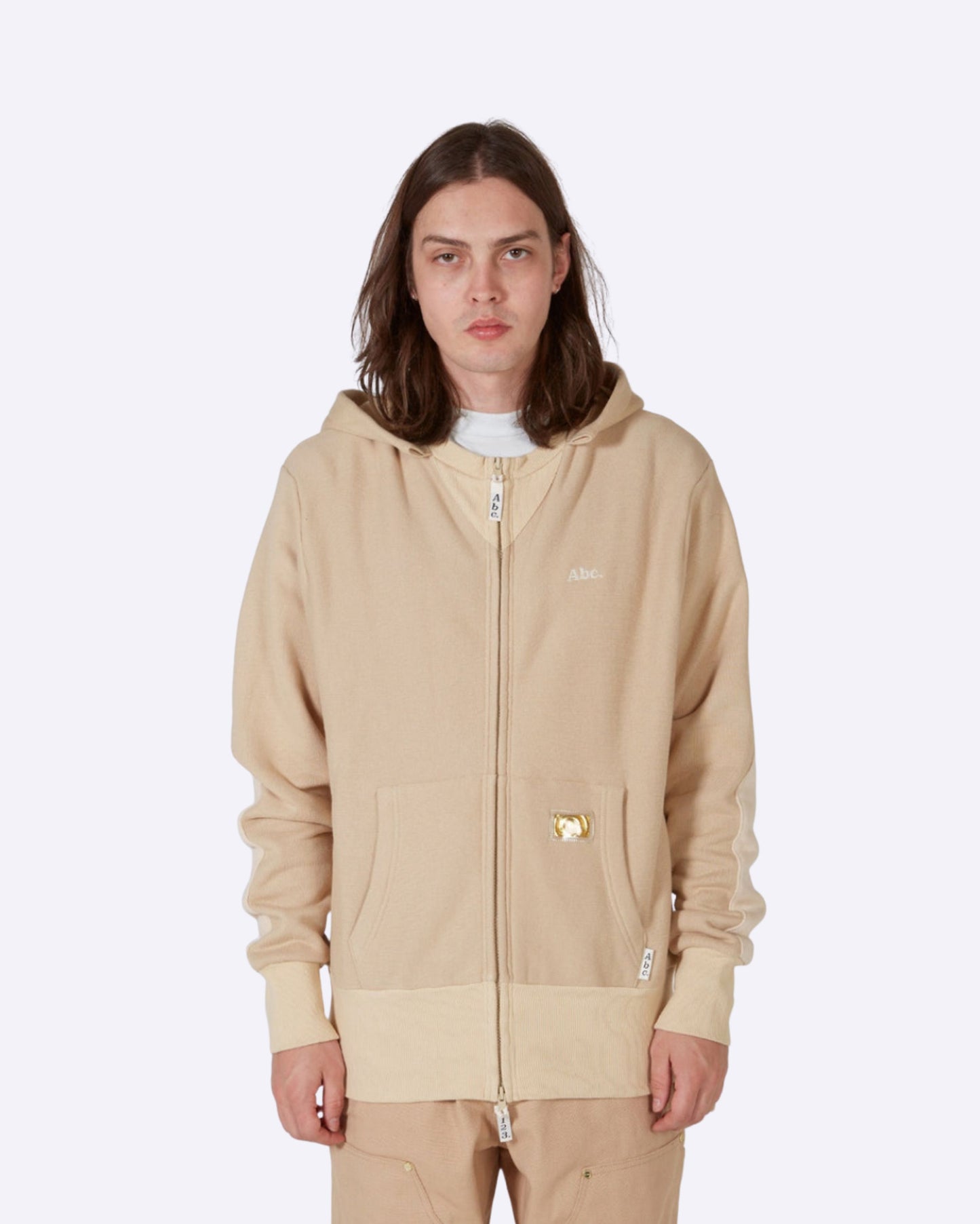 Abc. 123. Tri-Tone Zip Up Hoodie