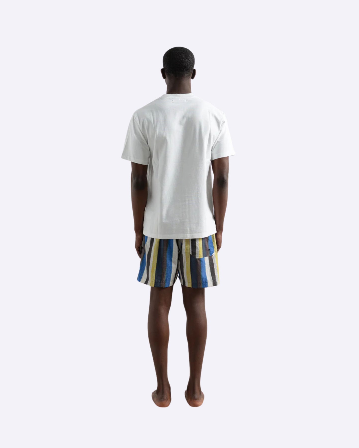 Watercolor Stripe Plain Mustard