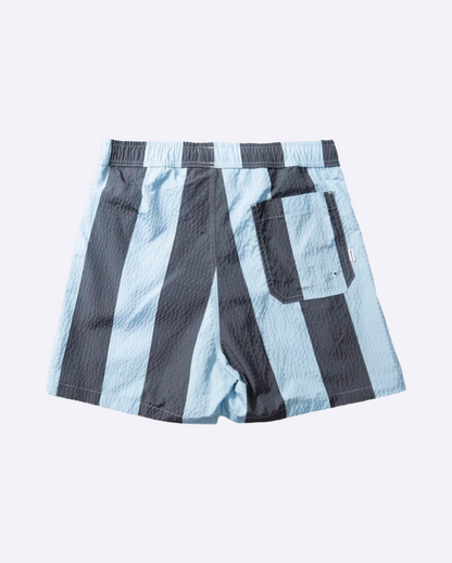 Seersucker Blue Stripes Swimshorts