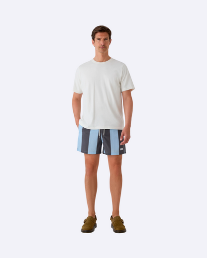 Seersucker Blue Stripes Swimshorts