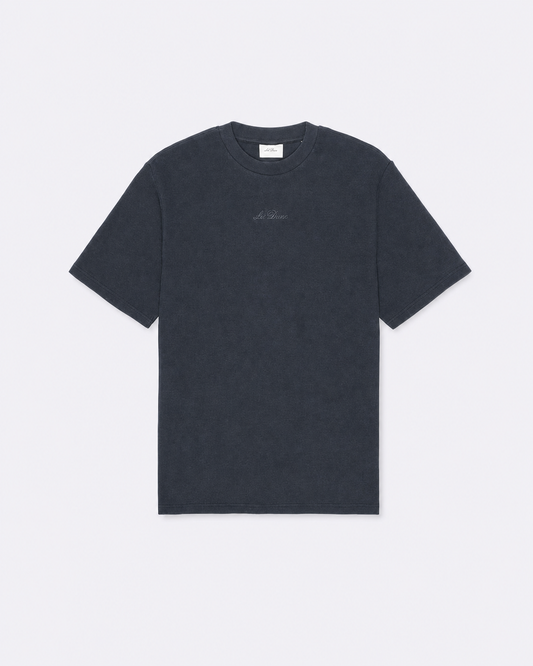 Signature Waffle T-Shirt - India Ink Blue