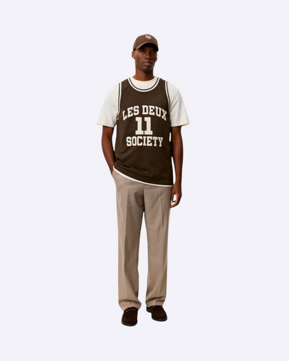 Silas Mesh Tank Top Turkish Coffee Brown