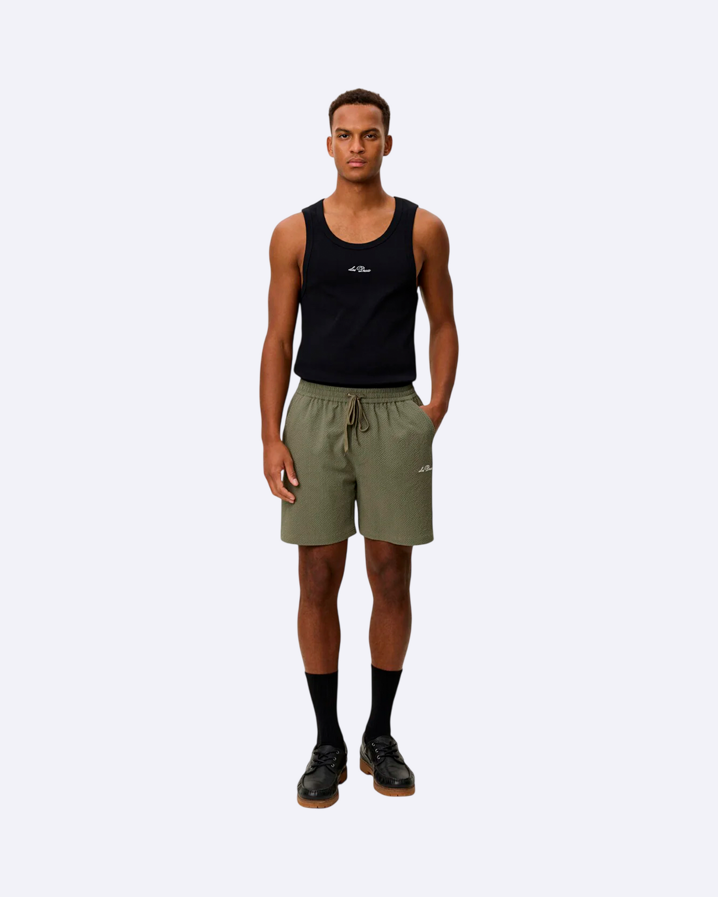 Stan Seersucker Swim Shorts