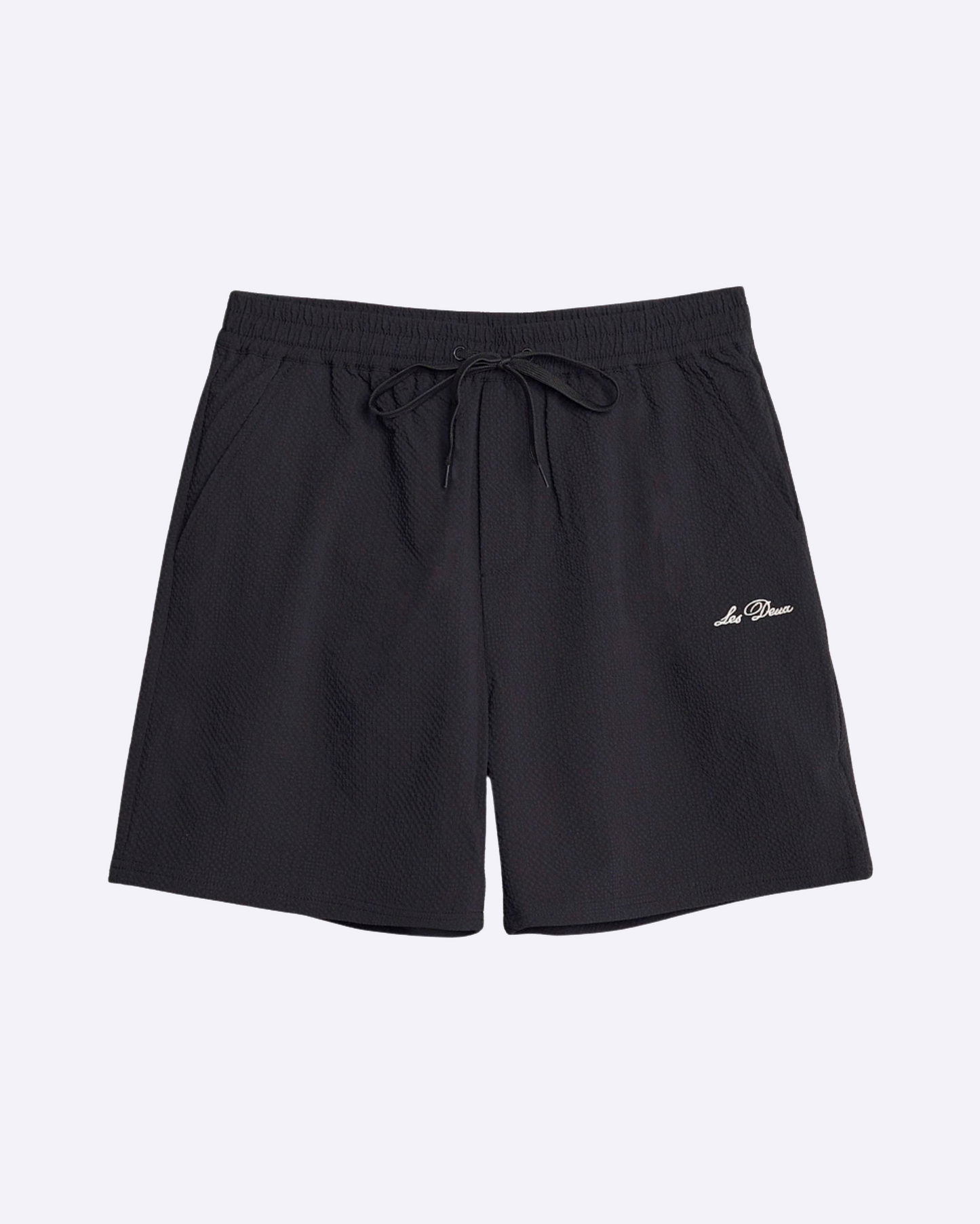 Stan Seersucker Swimshorts Black